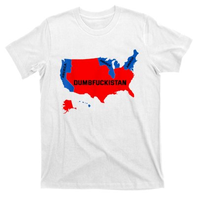 Election Map 2024 United States Of America Dumbfuckistan T-Shirt