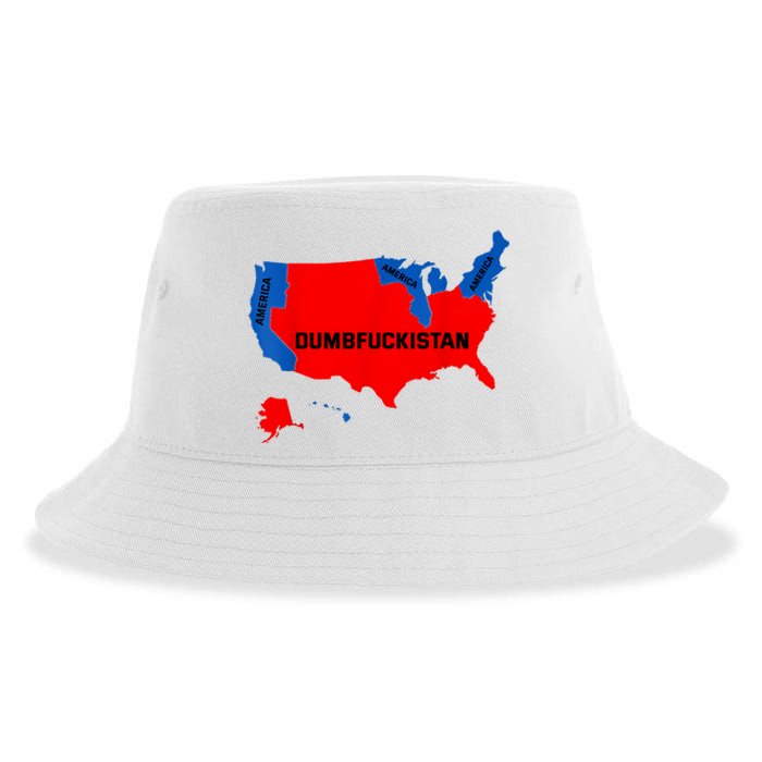 Election Map 2024 United States Of America Dumbfuckistan Sustainable Bucket Hat