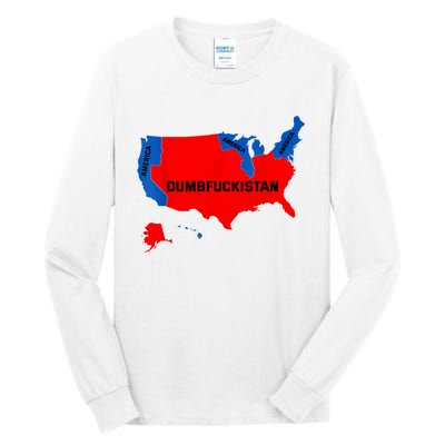 Election Map 2024 United States Of America Dumbfuckistan Tall Long Sleeve T-Shirt