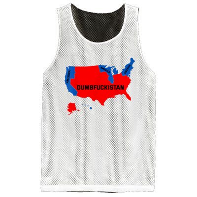 Election Map 2024 United States Of America Dumbfuckistan Mesh Reversible Basketball Jersey Tank