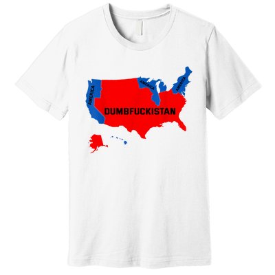 Election Map 2024 United States Of America Dumbfuckistan Premium T-Shirt