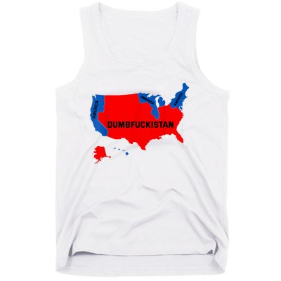 Election Map 2024 United States Of America Dumbfuckistan Tank Top