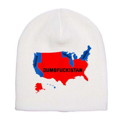 Election Map 2024 United States Of America Dumbfuckistan Short Acrylic Beanie