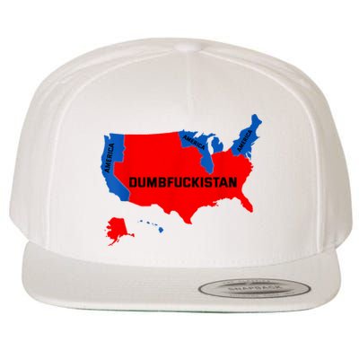 Election Map 2024 United States Of America Dumbfuckistan Wool Snapback Cap