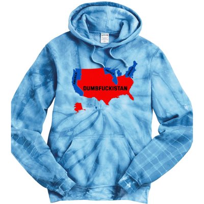 Election Map 2024 United States Of America Dumbfuckistan Tie Dye Hoodie