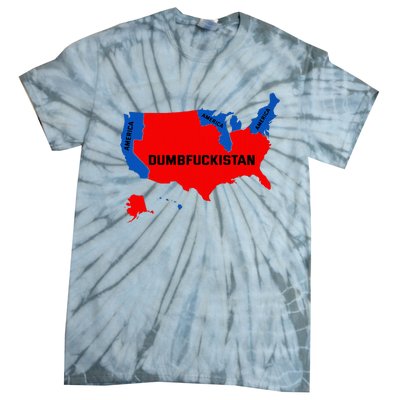 Election Map 2024 United States Of America Dumbfuckistan Tie-Dye T-Shirt