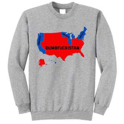 Election Map 2024 United States Of America Dumbfuckistan Tall Sweatshirt