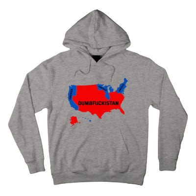 Election Map 2024 United States Of America Dumbfuckistan Tall Hoodie