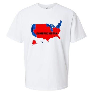 Election Map 2024 United States Of America Dumbfuckistan Sueded Cloud Jersey T-Shirt