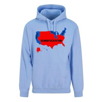 Election Map 2024 United States Of America Dumbfuckistan Unisex Surf Hoodie