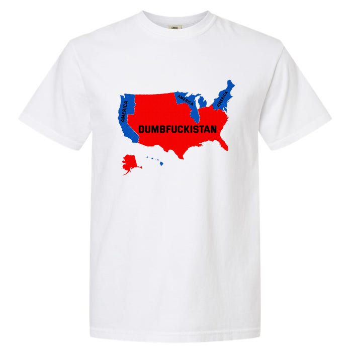 Election Map 2024 United States Of America Dumbfuckistan Garment-Dyed Heavyweight T-Shirt