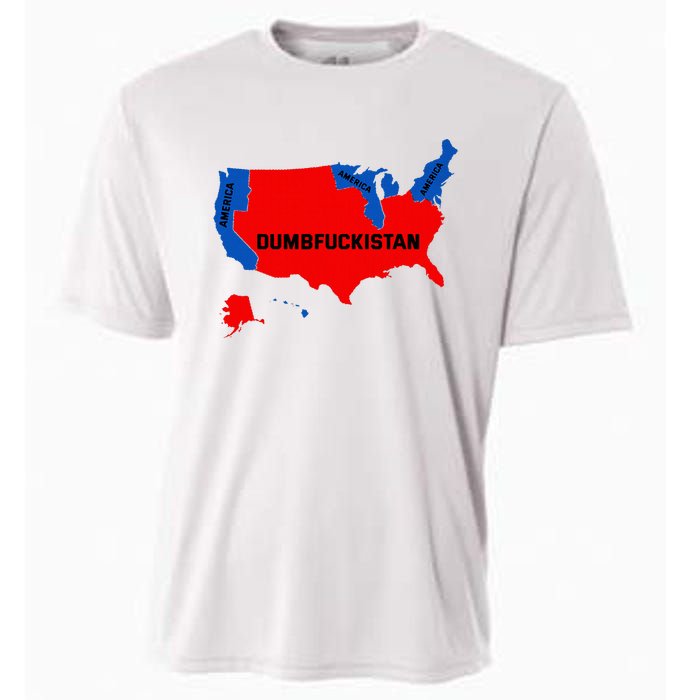 Election Map 2024 United States Of America Dumbfuckistan Cooling Performance Crew T-Shirt