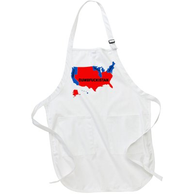 Election Map 2024 United States Of America Dumbfuckistan Full-Length Apron With Pockets