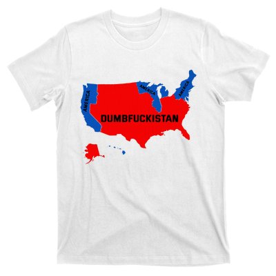 Election Map 2024 United States Of America Dumbfuckistan T-Shirt