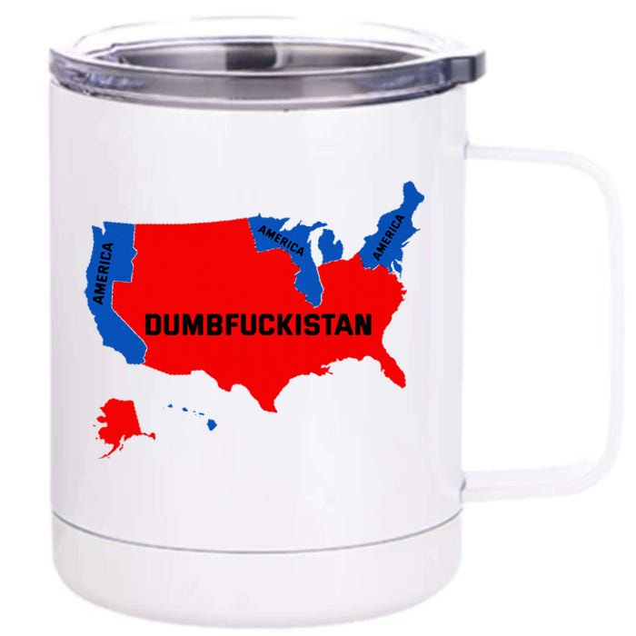 Election Map 2024 United States Of America Dumbfuckistan 12 oz Stainless Steel Tumbler Cup