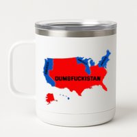 Election Map 2024 United States Of America Dumbfuckistan 12 oz Stainless Steel Tumbler Cup