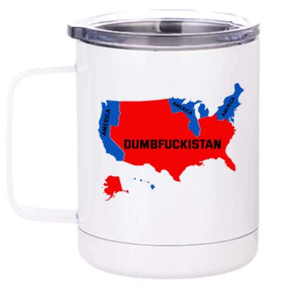 Election Map 2024 United States Of America Dumbfuckistan 12 oz Stainless Steel Tumbler Cup