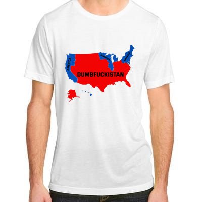 Election Map 2024 United States Of America Dumbfuckistan Adult ChromaSoft Performance T-Shirt