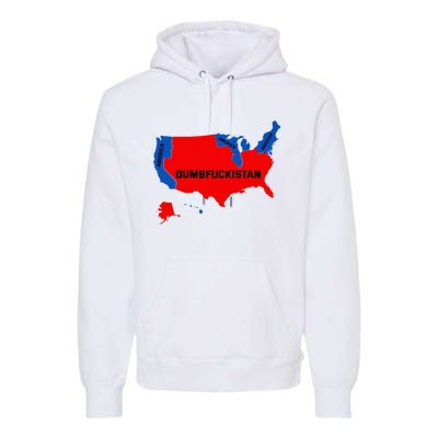 Election Map 2024 United States Of America Dumbfuckistan Premium Hoodie