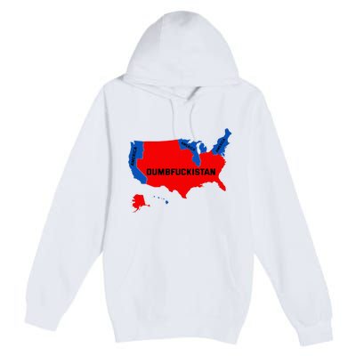 Election Map 2024 United States Of America Dumbfuckistan Premium Pullover Hoodie