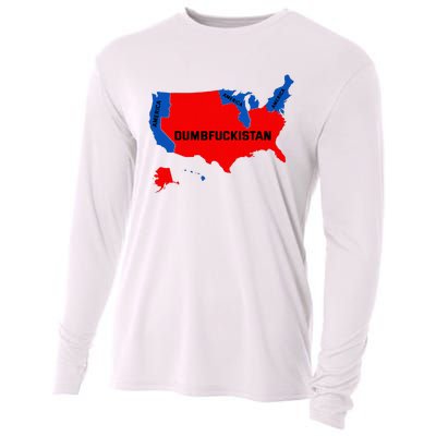 Election Map 2024 United States Of America Dumbfuckistan Cooling Performance Long Sleeve Crew