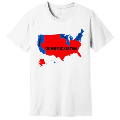 Election Map 2024 United States Of America Dumbfuckistan Premium T-Shirt