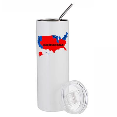 Election Map 2024 United States Of America Dumbfuckistan Stainless Steel Tumbler