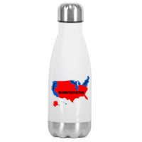 Election Map 2024 United States Of America Dumbfuckistan Stainless Steel Insulated Water Bottle