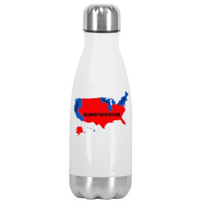 Election Map 2024 United States Of America Dumbfuckistan Stainless Steel Insulated Water Bottle