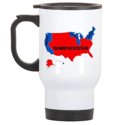 Election Map 2024 United States Of America Dumbfuckistan Stainless Steel Travel Mug