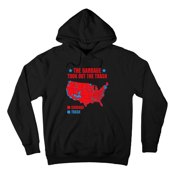 Electoral Map 2024 The Garbage Took Out The Trash Trump 312 Hoodie