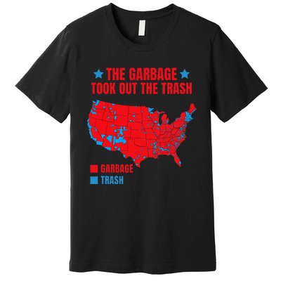 Electoral Map 2024 The Garbage Took Out The Trash Trump 312 Premium T-Shirt