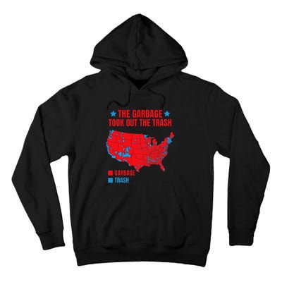 Electoral Map 2024 The Garbage Took Out The Trash Trump 312 Tall Hoodie