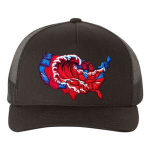 Election Map 2024 Presidential Race Red Republican Wave Yupoong Adult 5-Panel Trucker Hat