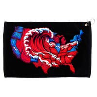 Election Map 2024 Presidential Race Red Republican Wave Grommeted Golf Towel