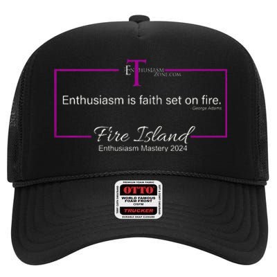 Enthusiasm Mastery 2024 High Crown Mesh Back Trucker Hat