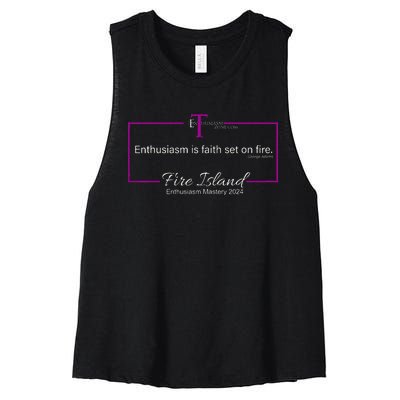 Enthusiasm Mastery 2024 Women's Racerback Cropped Tank