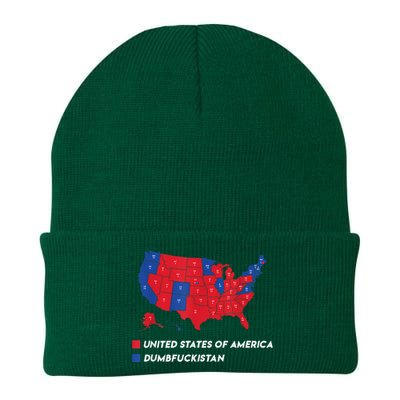 Election Map 2024 United States Of America Dumbfuckistan Knit Cap Winter Beanie