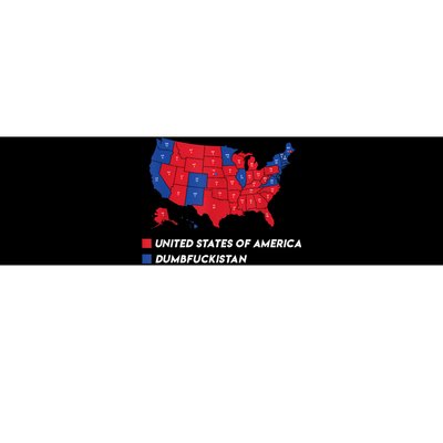 Election Map 2024 United States Of America Dumbfuckistan Bumper Sticker