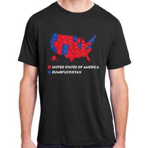 Election Map 2024 United States Of America Dumbfuckistan Adult ChromaSoft Performance T-Shirt