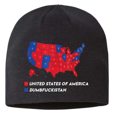 Election Map 2024 United States Of America Dumbfuckistan Sustainable Beanie