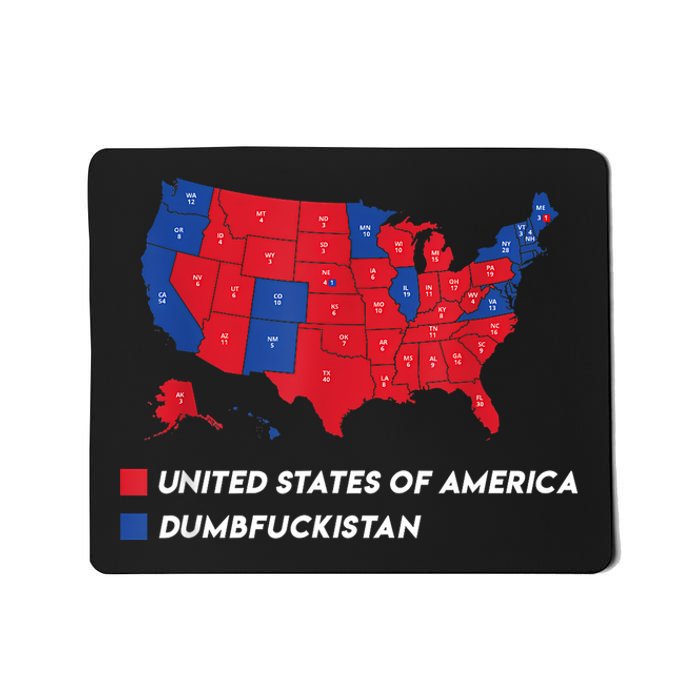 Election Map 2024 United States Of America Dumbfuckistan Mousepad