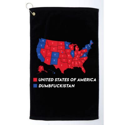 Election Map 2024 United States Of America Dumbfuckistan Platinum Collection Golf Towel