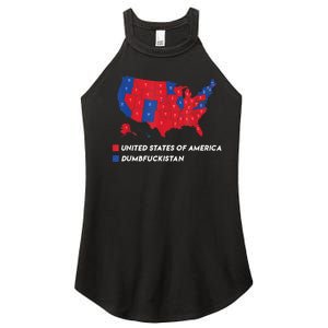 Election Map 2024 United States Of America Dumbfuckistan Women’s Perfect Tri Rocker Tank