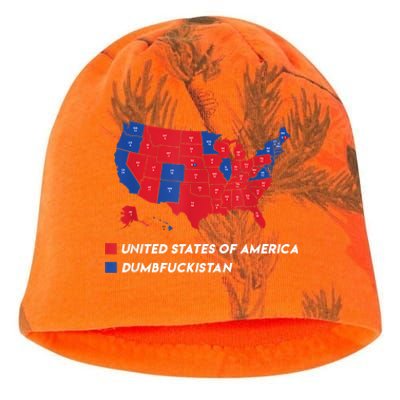 Election Map 2024 United States Of America Dumbfuckistan Kati - Camo Knit Beanie