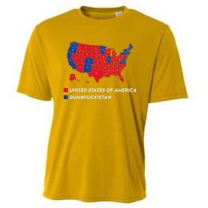 Election Map 2024 United States Of America Dumbfuckistan Cooling Performance Crew T-Shirt