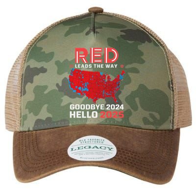 Election Map 2024 Usa Goodbye 2024 Hello 2025 New Year 2025 Legacy Tie Dye Trucker Hat