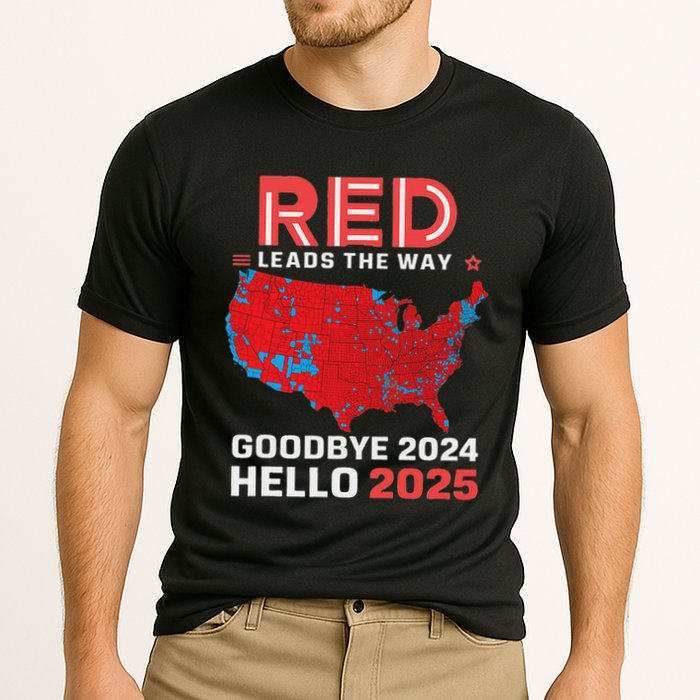 Election Map 2024 Usa Goodbye 2024 Hello 2025 New Year 2025 Performance Shirt