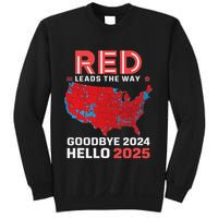 Election Map 2024 Usa Goodbye 2024 Hello 2025 New Year 2025 Sweatshirt