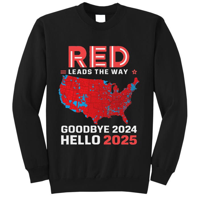 Election Map 2024 Usa Goodbye 2024 Hello 2025 New Year 2025 Sweatshirt